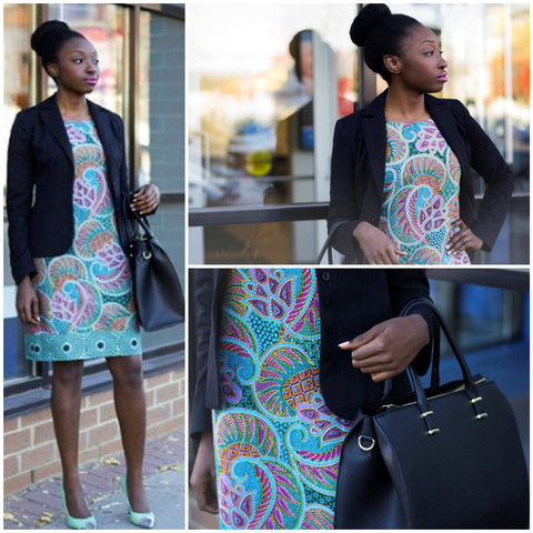 African print office clearance dresses