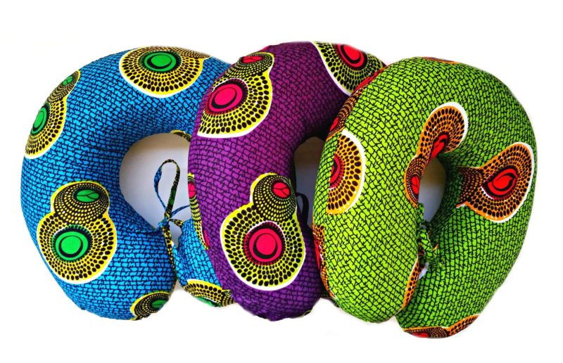 Neck Pillows in Vibrant African Print