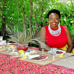 African table setting ideas