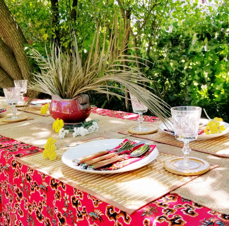 African Table Setting Ideas for a Summer Dinner Party | Jamila Kyari