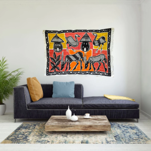 Hand-painted African wall art